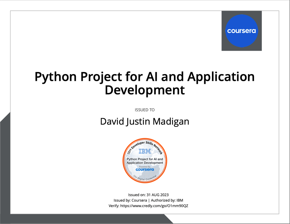 Python Project for AI and Application Development