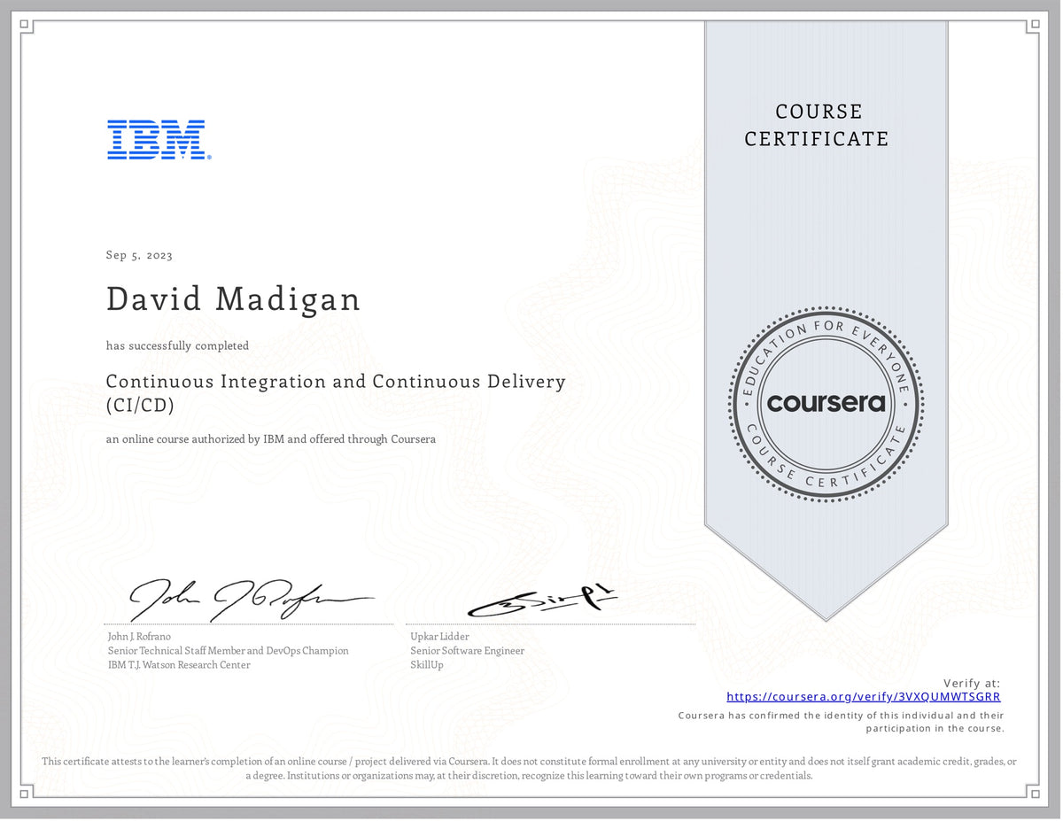 Continuous Integration and Continuous Delivery (CI/CD)