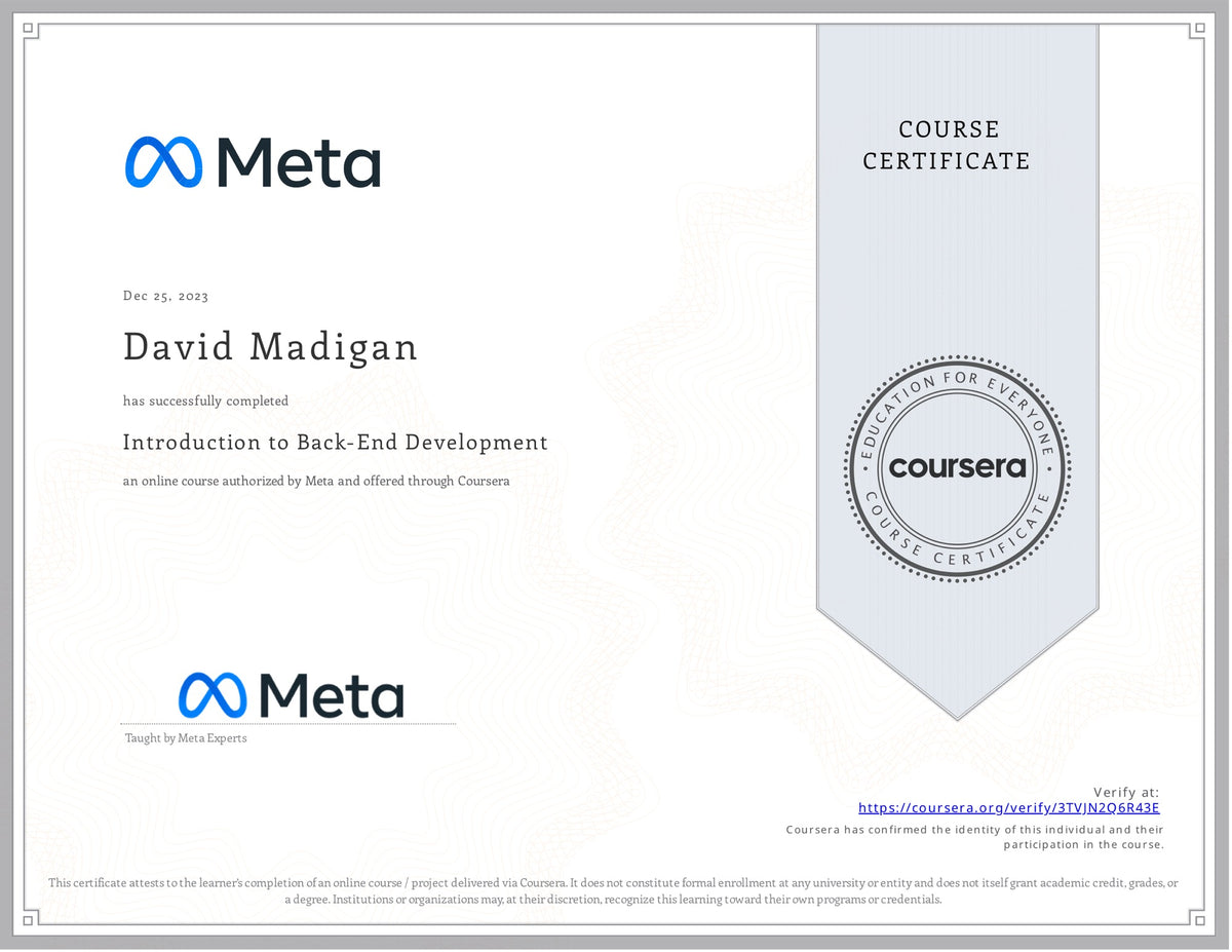 Introduction to Back-End Development